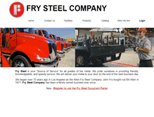 Tablet Screenshot of frysteel.com